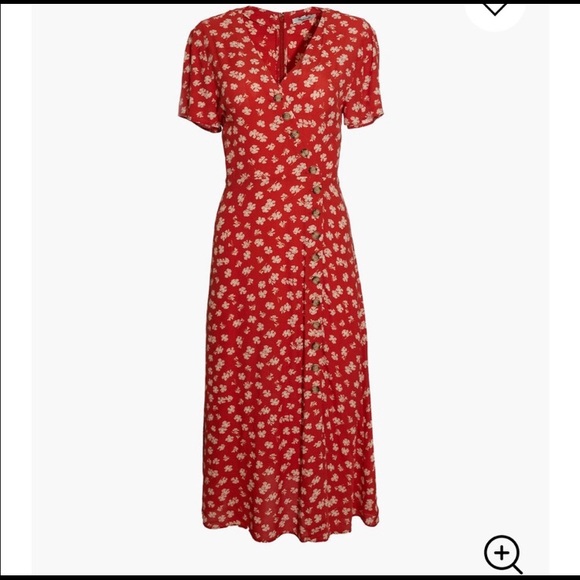 Madewell Dresses & Skirts - MADEWELL button-wrap floral midi dress